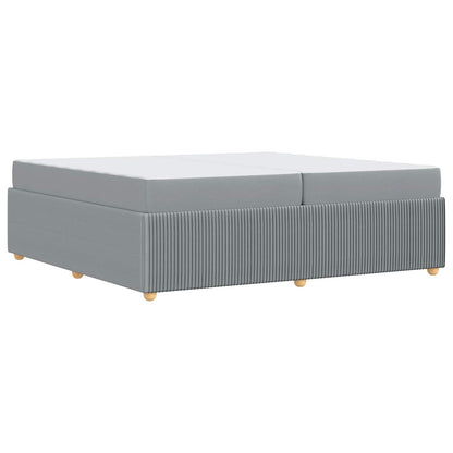 Struttura del letto Grigio chiaro 200 x 200 cm Tessuto | homemem39