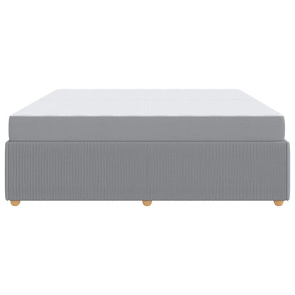 Struttura del letto Grigio chiaro 200 x 200 cm Tessuto | homemem39