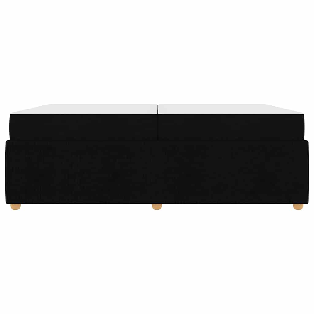 Struttura del letto con materasso Nero 200 x 200 cm Tessuto | homemem39