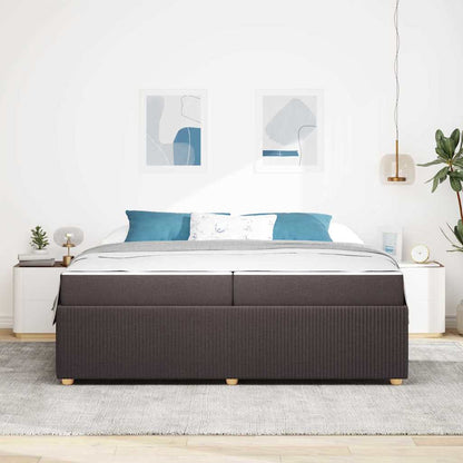 Struttura del letto Marrone Scuro 200 x 200 cm Tessuto | homemem39