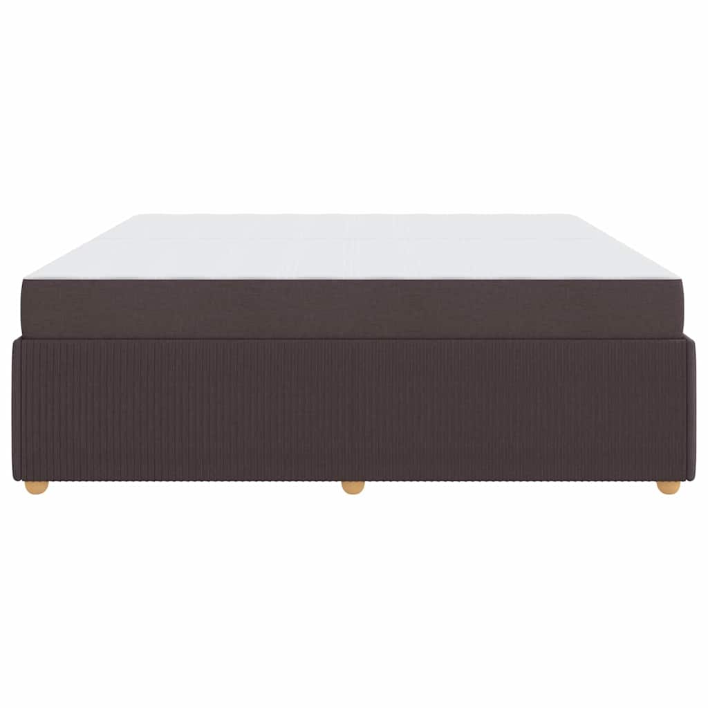 Struttura del letto Marrone Scuro 200 x 200 cm Tessuto | homemem39