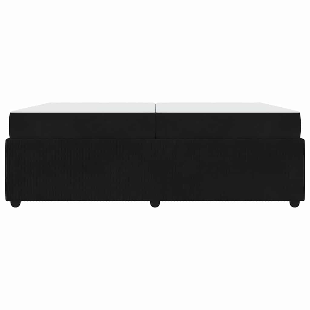 Struttura del letto con materasso Nero 200 x 200 cm Tessuto | homemem39