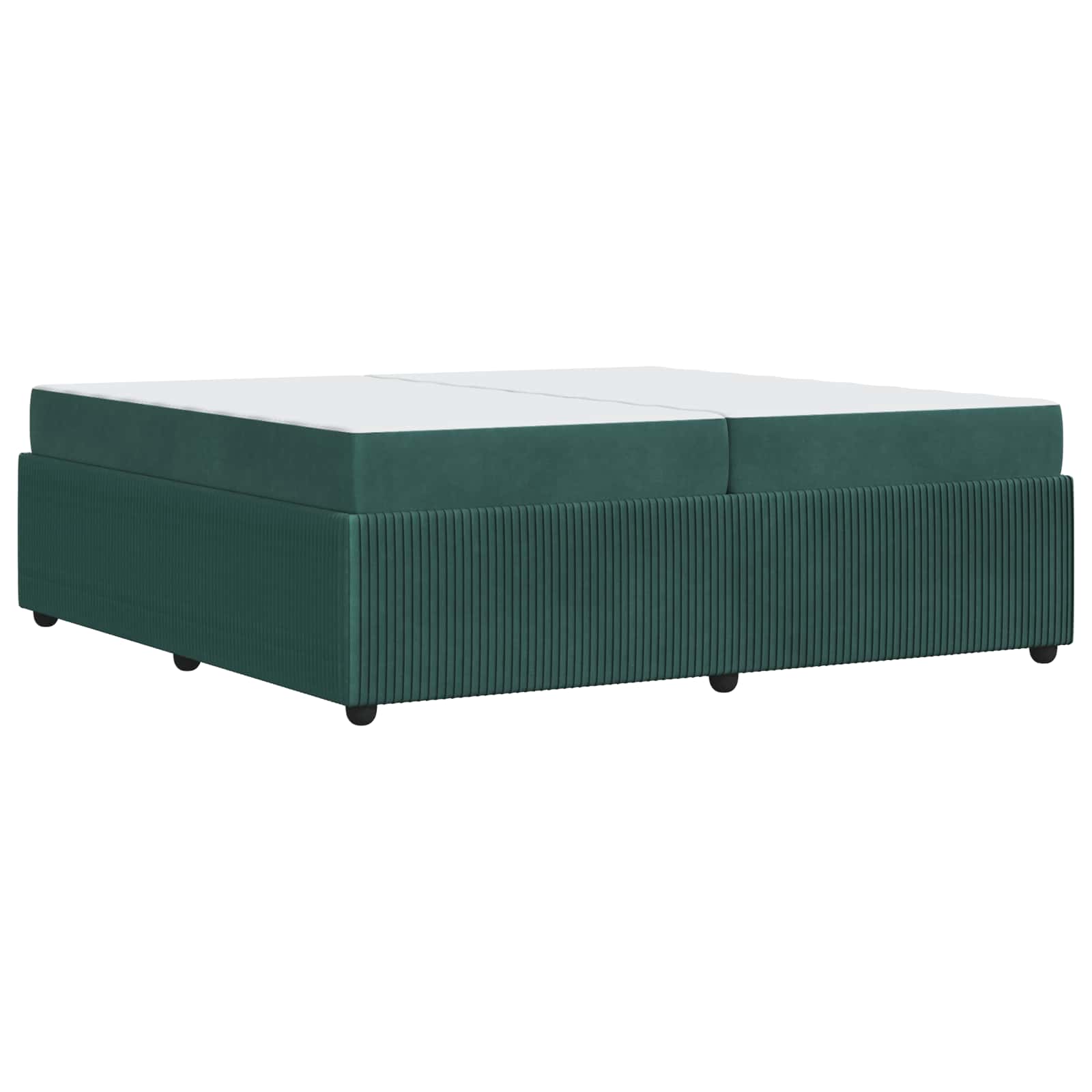 Struttura del letto Verde Scuro 200 x 200 cm Tessuto | homemem39