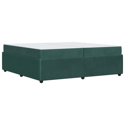 Struttura del letto Verde Scuro 200 x 200 cm Tessuto | homemem39