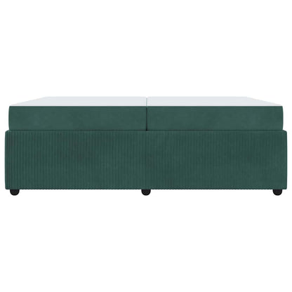 Struttura del letto Verde Scuro 200 x 200 cm Tessuto | homemem39