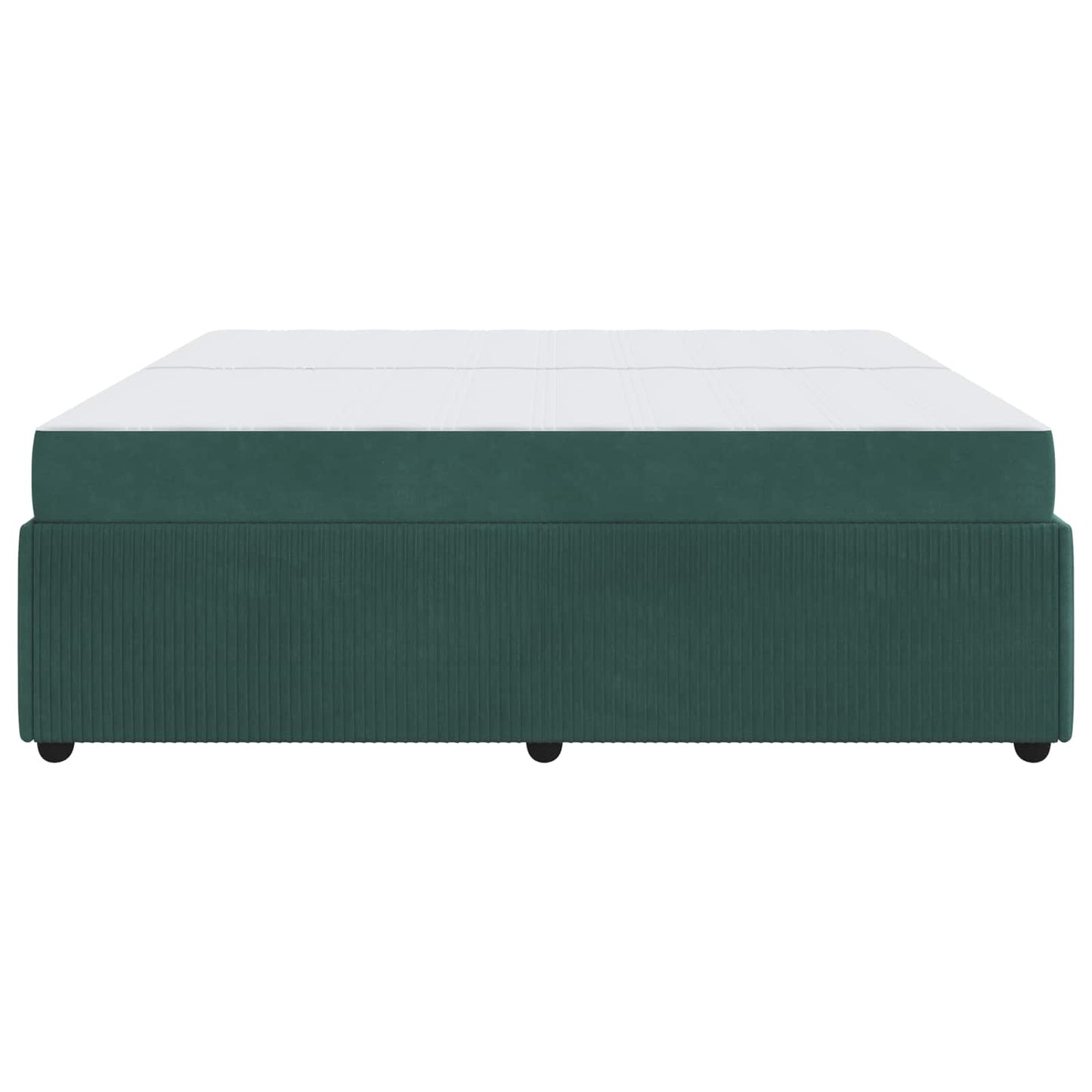 Struttura del letto Verde Scuro 200 x 200 cm Tessuto | homemem39