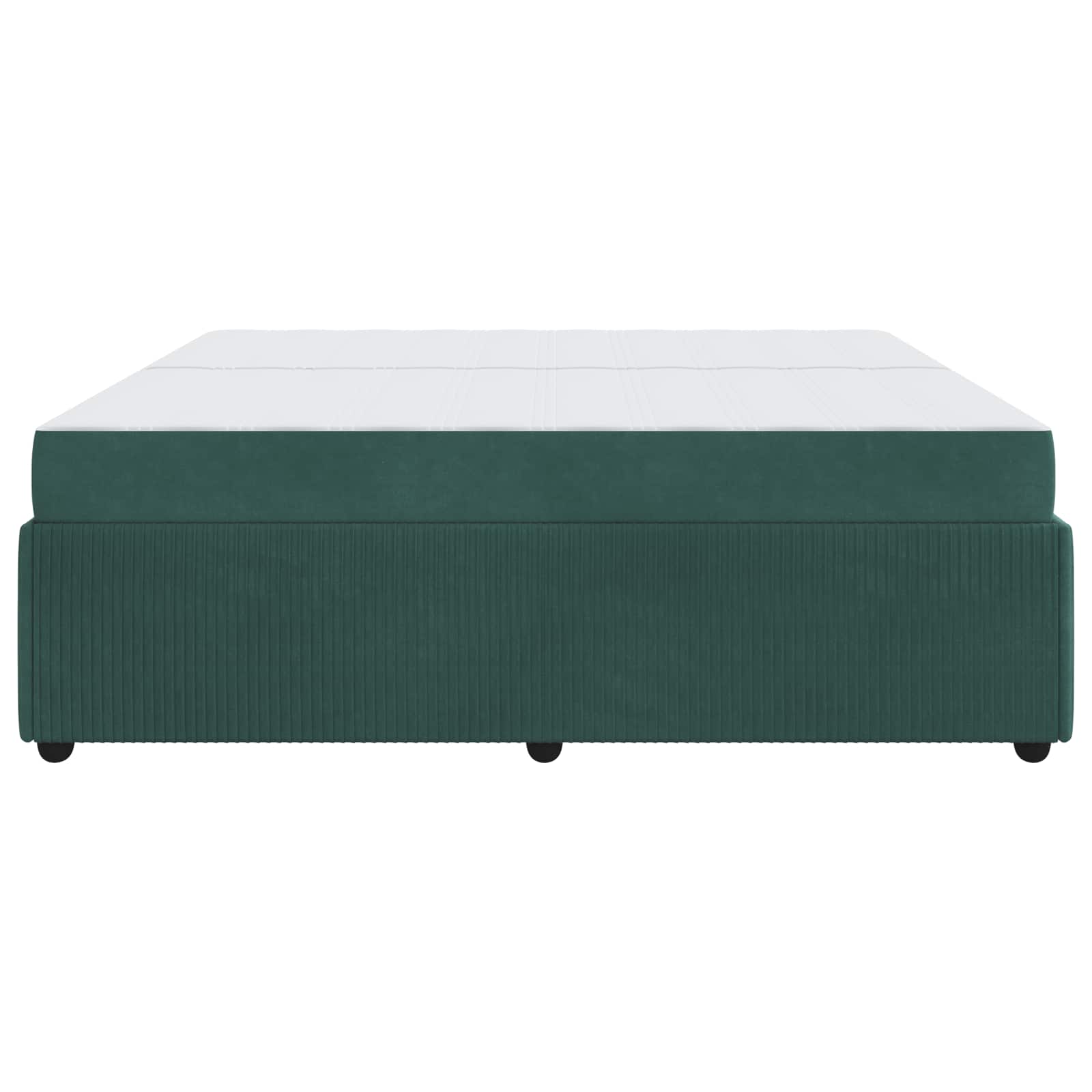 Struttura del letto Verde Scuro 200 x 200 cm Tessuto | homemem39