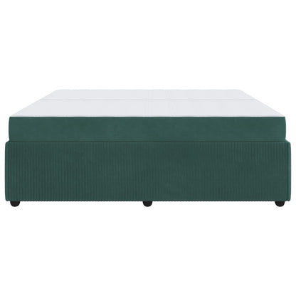 Struttura del letto Verde Scuro 200 x 200 cm Tessuto | homemem39