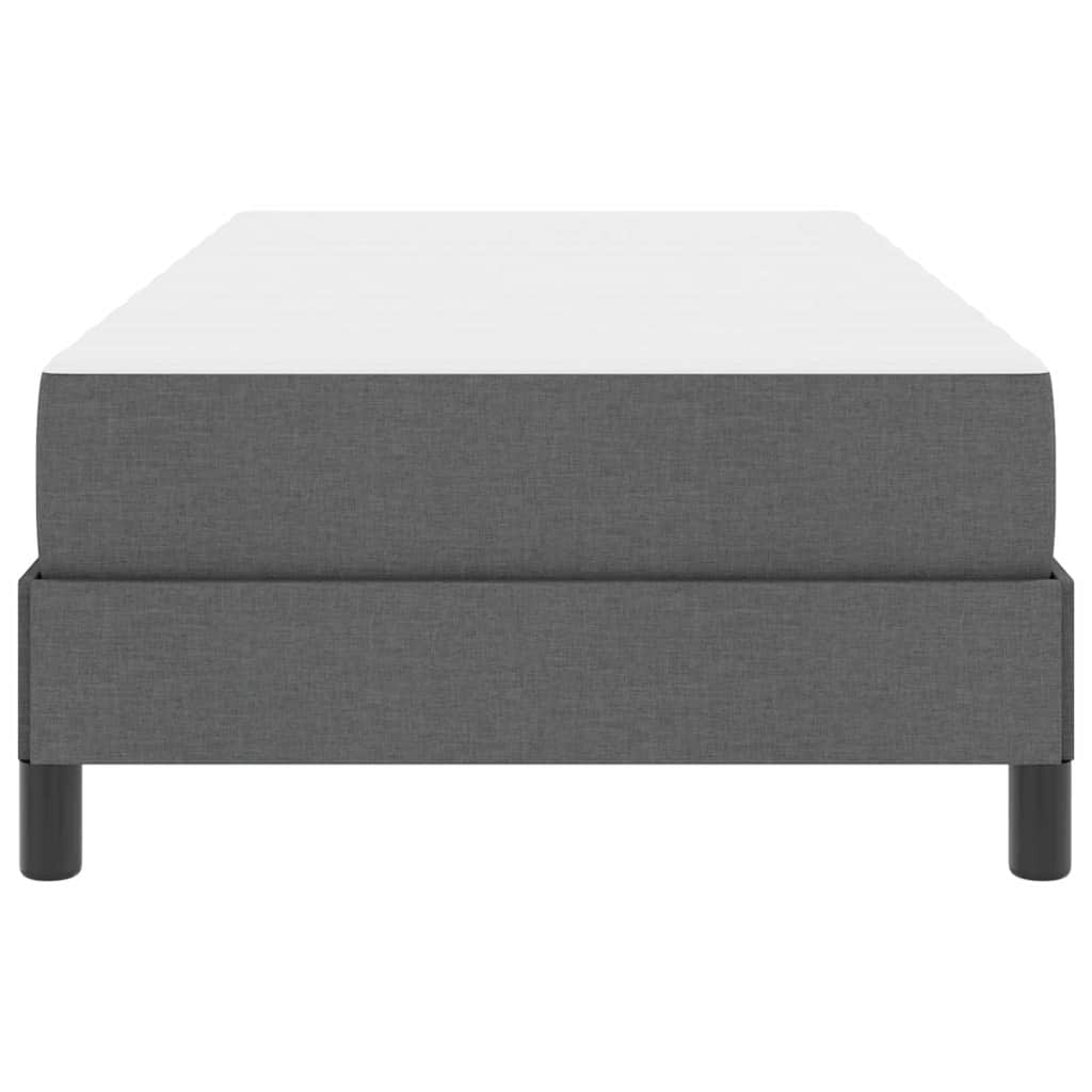 Letto a molle con materasso Grigio scuro 80 x 200 cm Tessuto | homemem39