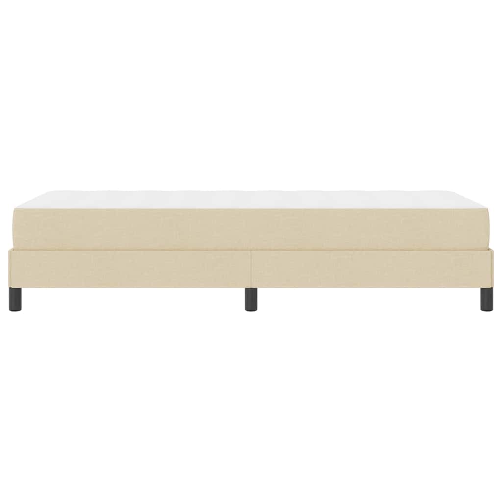 Letto a molle con materasso Crema 80 x 200 cm Tessuto | homemem39