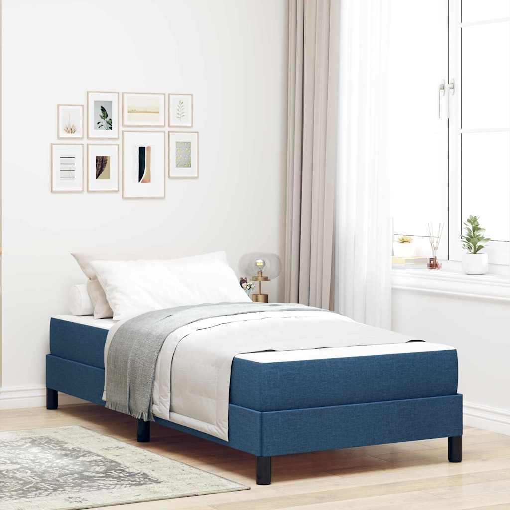 Letto a molle con materasso Blu 80 x 200 cm Tessuto | homemem39