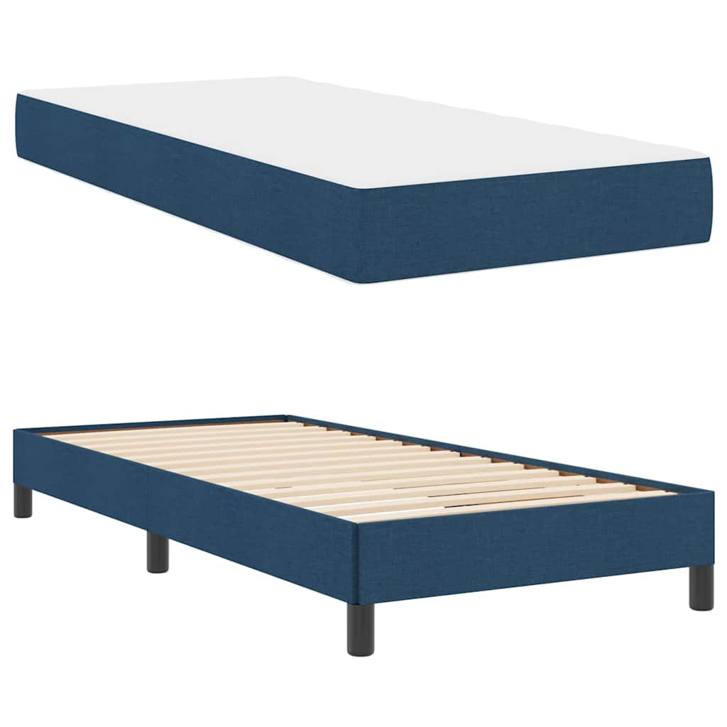 Letto a molle con materasso Blu 80 x 200 cm Tessuto | homemem39