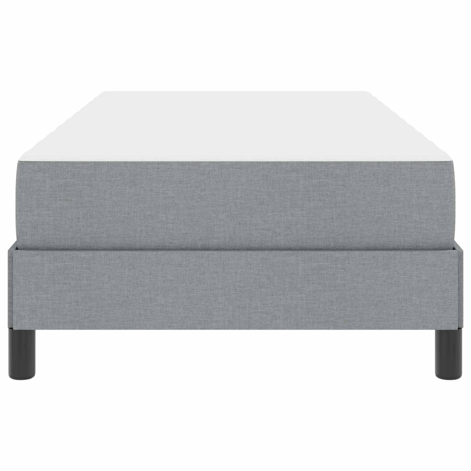 Letto a molle con materasso Grigio chiaro 90 x 190 cm Tessuto | homemem39