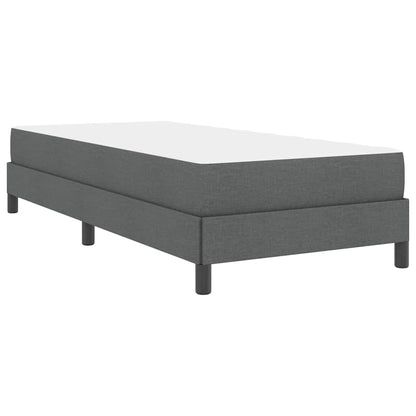 Letto a molle con materasso Grigio scuro 90 x 190 cm Tessuto | homemem39