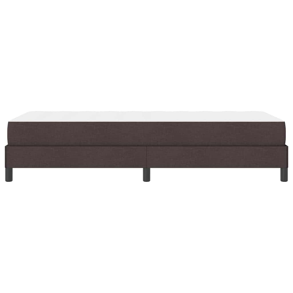 Letto a molle con materasso Marrone Scuro 90 x 190 cm Tessuto | homemem39
