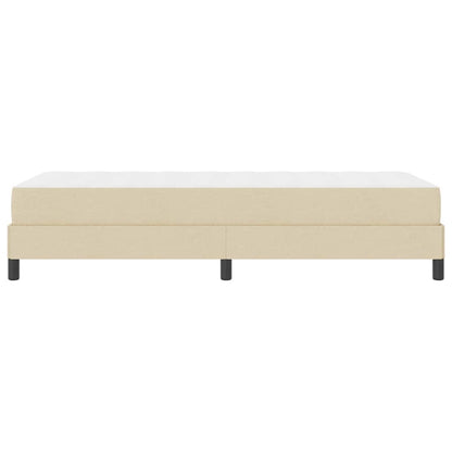 Letto a molle con materasso Crema 90 x 190 cm Tessuto | homemem39