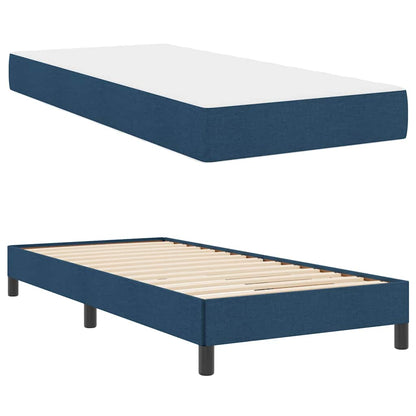 Letto a molle con materasso Blu 90 x 190 cm Tessuto | homemem39
