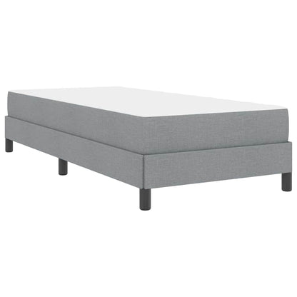 Letto a molle con materasso Grigio chiaro 90 x 200 cm Tessuto | homemem39