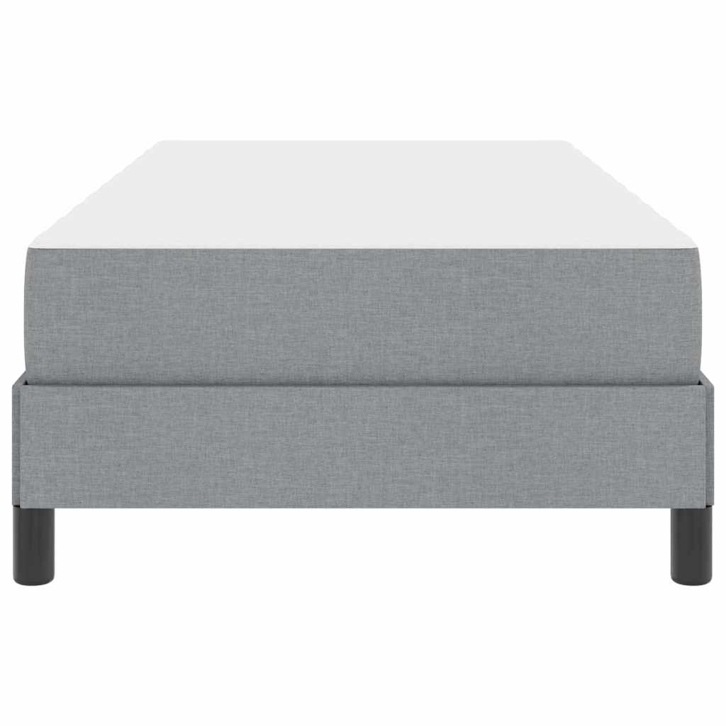 Letto a molle con materasso Grigio chiaro 90 x 200 cm Tessuto | homemem39