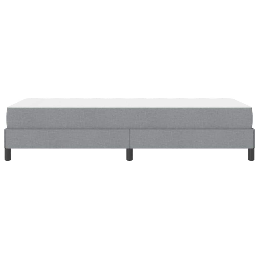 Letto a molle con materasso Grigio chiaro 90 x 200 cm Tessuto | homemem39