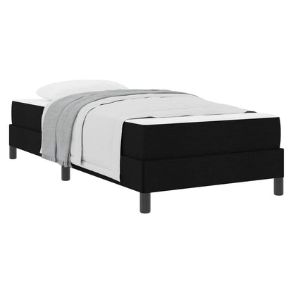 Letto a molle con materasso Nero 90 x 200 cm Tessuto | homemem39