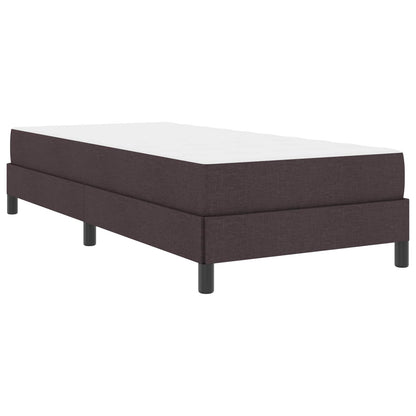 Letto a molle con materasso Marrone Scuro 90 x 200 cm Tessuto | homemem39