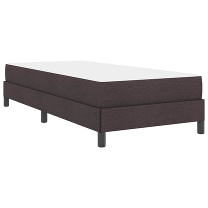Letto a molle con materasso Marrone Scuro 90 x 200 cm Tessuto | homemem39
