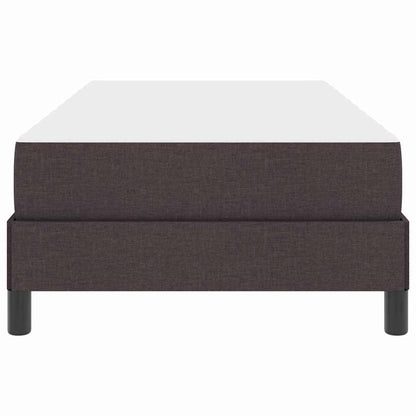Letto a molle con materasso Marrone Scuro 90 x 200 cm Tessuto | homemem39