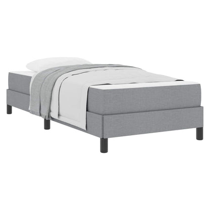 Letto a molle con materasso Grigio chiaro 100 x 200 cm Tessuto | homemem39