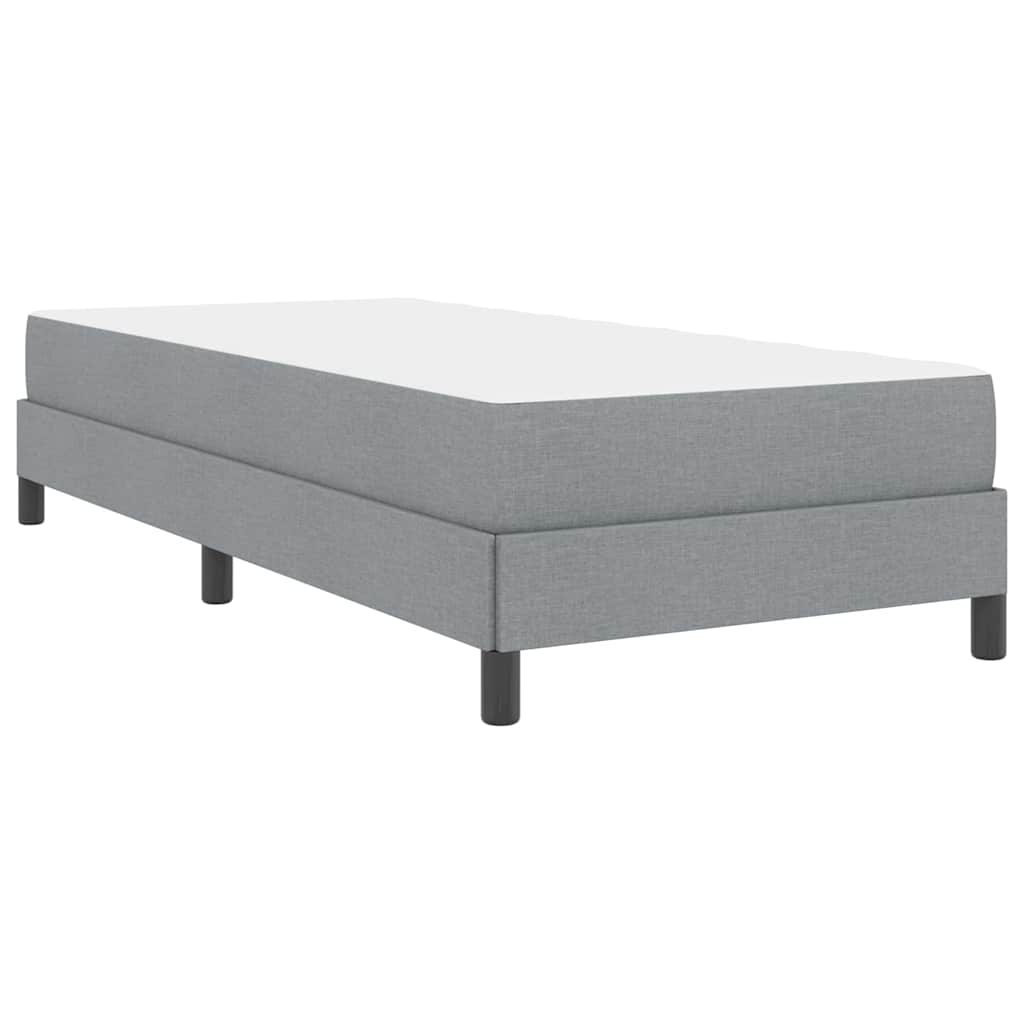 Letto a molle con materasso Grigio chiaro 100 x 200 cm Tessuto | homemem39