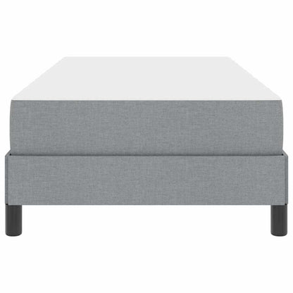Letto a molle con materasso Grigio chiaro 100 x 200 cm Tessuto | homemem39