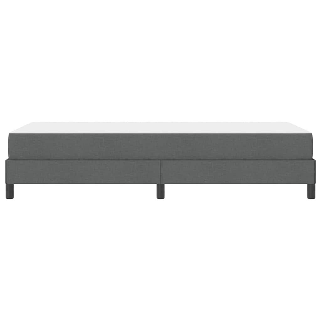 Letto a molle con materasso Grigio scuro 100 x 200 cm Tessuto | homemem39