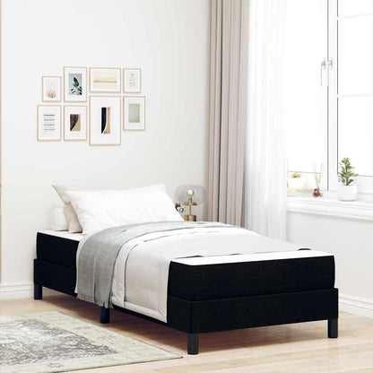 Letto a molle con materasso Nero 100 x 200 cm Tessuto | homemem39