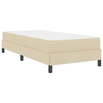 Letto a molle con materasso Crema 100 x 200 cm Tessuto | homemem39