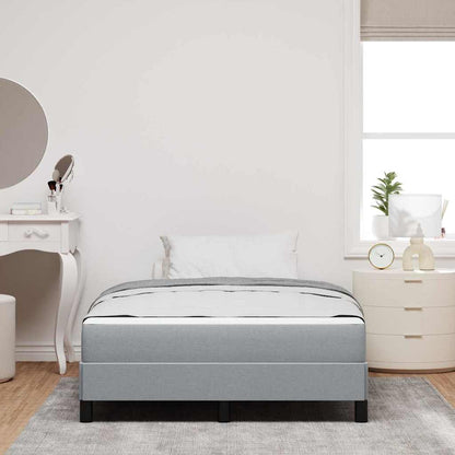 Letto a molle con materasso Grigio chiaro 120 x 190 cm Tessuto | homemem39