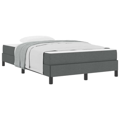 Letto a molle con materasso Grigio scuro 120 x 190 cm Tessuto | homemem39