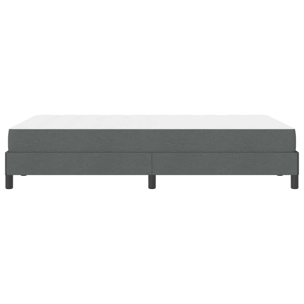 Letto a molle con materasso Grigio scuro 120 x 190 cm Tessuto | homemem39