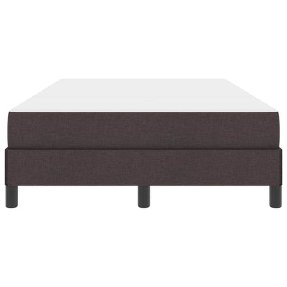 Letto a molle con materasso Marrone Scuro 120 x 190 cm Tessuto | homemem39