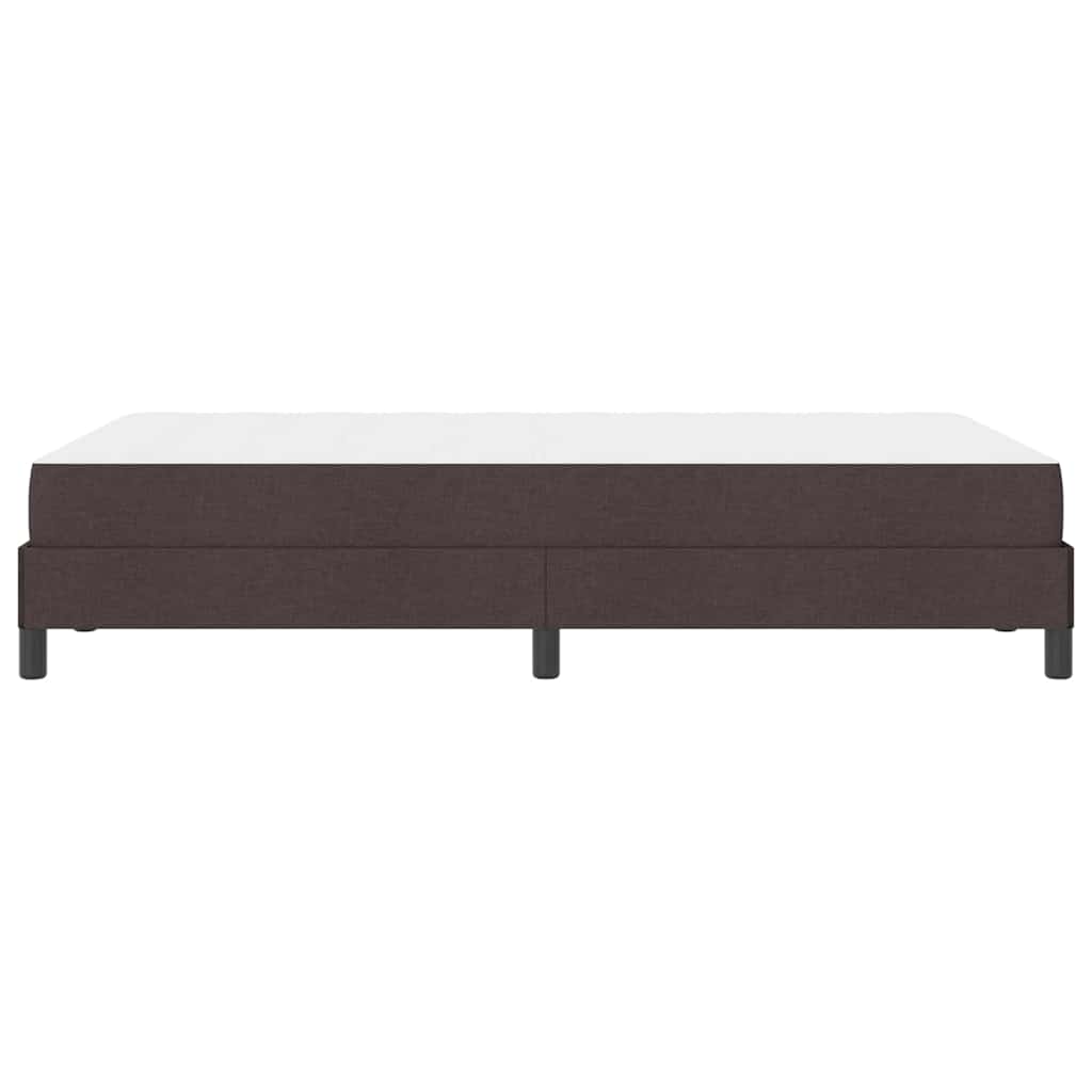 Letto a molle con materasso Marrone Scuro 120 x 190 cm Tessuto | homemem39