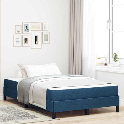 Letto a molle con materasso Blu 120 x 190 cm Tessuto | homemem39