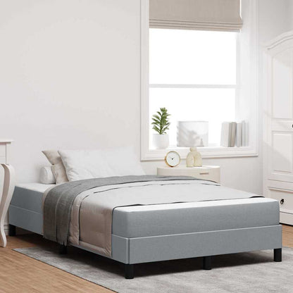 Letto a molle con materasso Grigio chiaro 120 x 200 cm Tessuto | homemem39