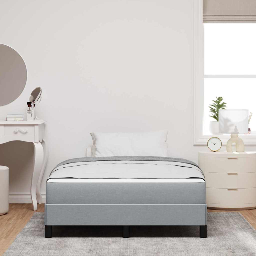 Letto a molle con materasso Grigio chiaro 120 x 200 cm Tessuto | homemem39
