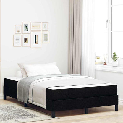 Letto a molle con materasso Nero 120 x 200 cm Tessuto | homemem39