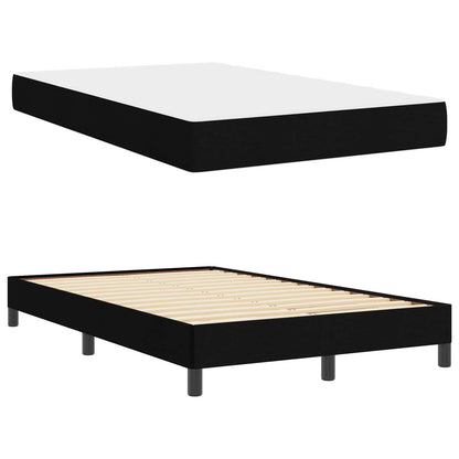 Letto a molle con materasso Nero 120 x 200 cm Tessuto | homemem39