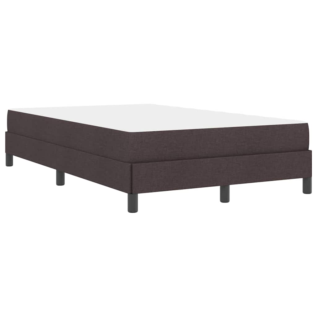 Letto a molle con materasso Marrone Scuro 120 x 200 cm Tessuto | homemem39