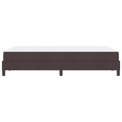 Letto a molle con materasso Marrone Scuro 120 x 200 cm Tessuto | homemem39
