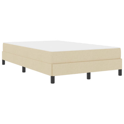 Letto a molle con materasso Crema 120 x 200 cm Tessuto | homemem39