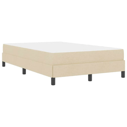 Letto a molle con materasso Crema 120 x 200 cm Tessuto | homemem39
