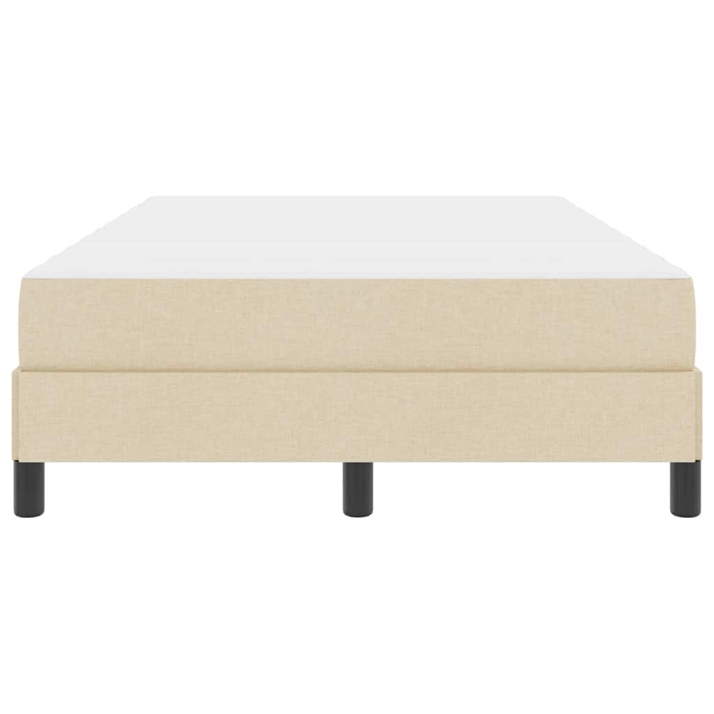 Letto a molle con materasso Crema 120 x 200 cm Tessuto | homemem39