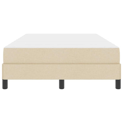Letto a molle con materasso Crema 120 x 200 cm Tessuto | homemem39